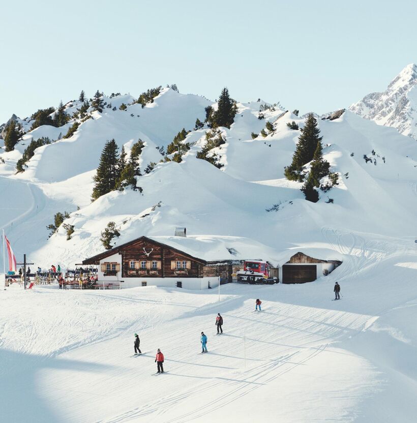 Kriegeralpe in winter Kriegeralpe in winter